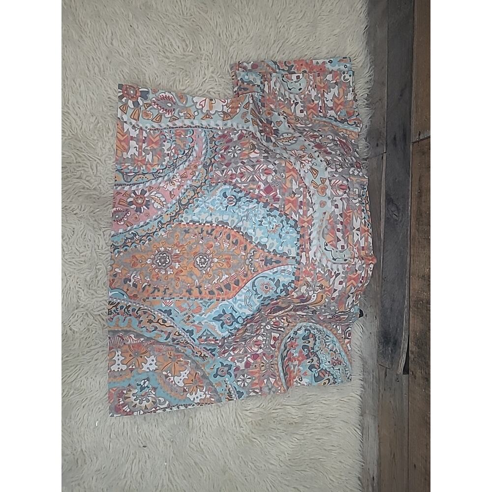 Pottery Barn "Paloma Paisley" Queen Full Duvet Cover Euro Shams 3PC SET COTTON - Picture 3 of 6